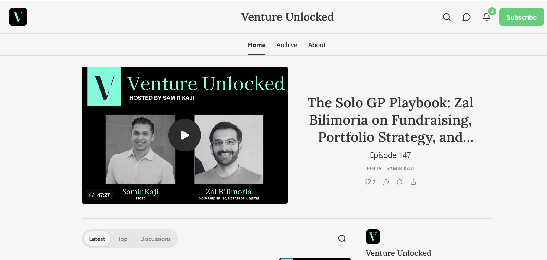 Venture Capital Podcasts: Venture Unlocked