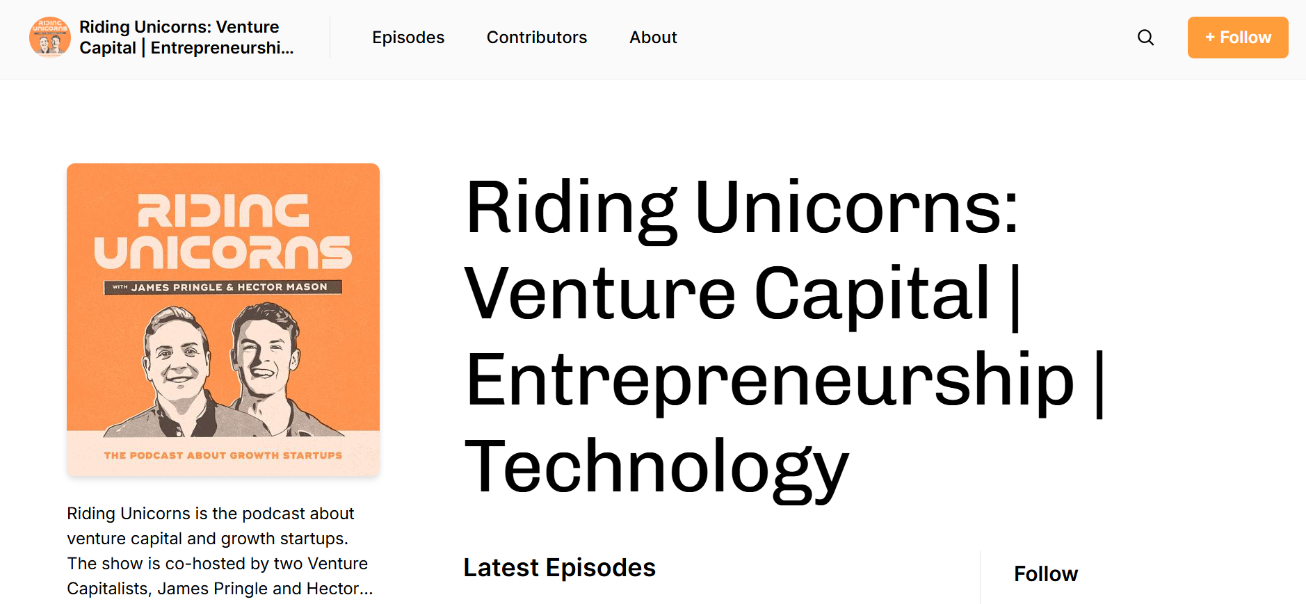 Venture Capital Podcasts: Riding Unicorns