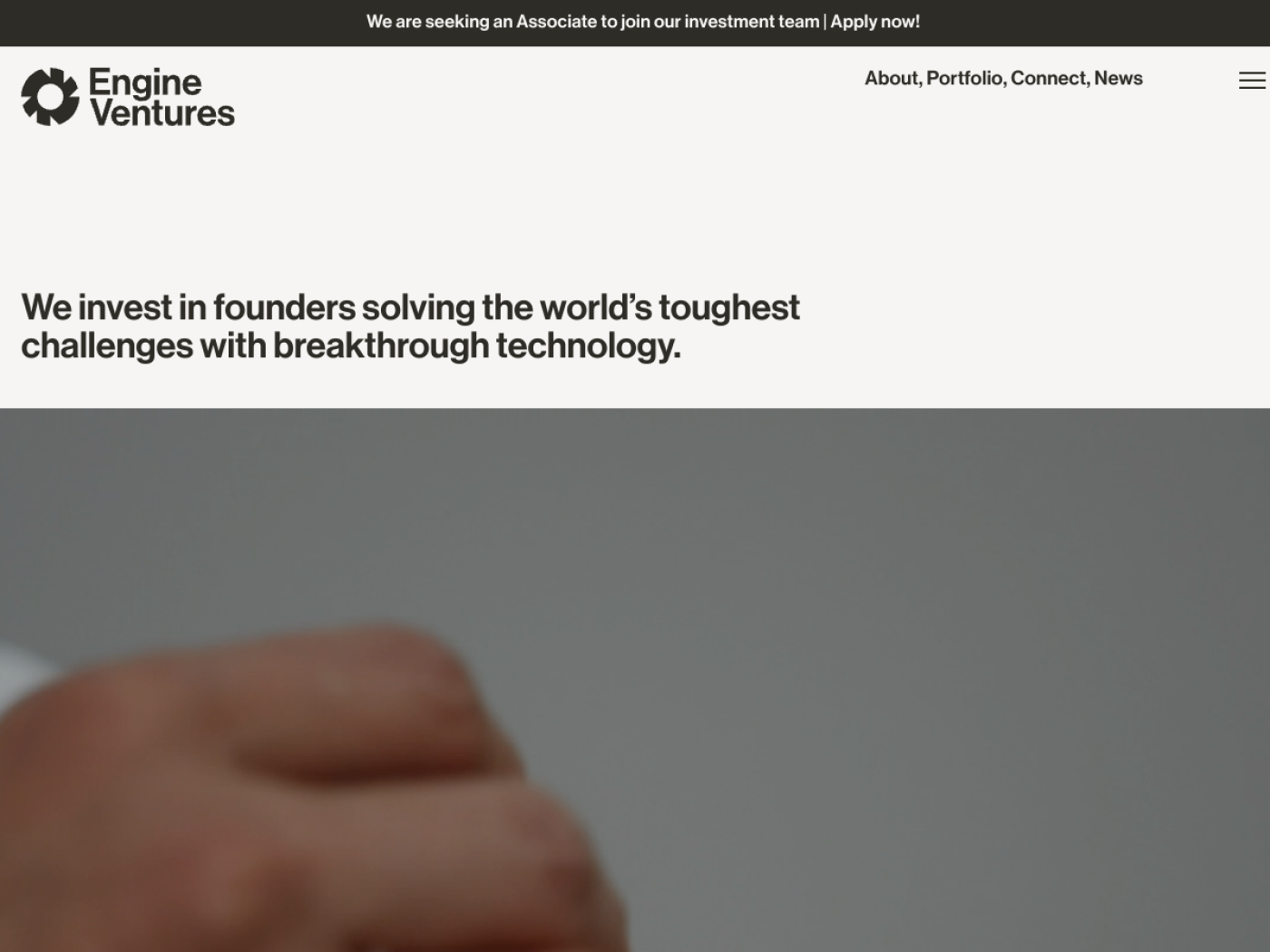 Engine Ventures homepage