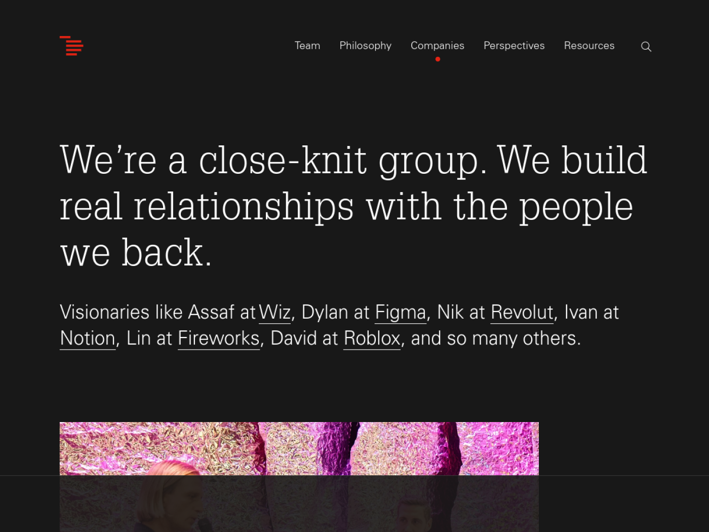 Index Ventures companies page