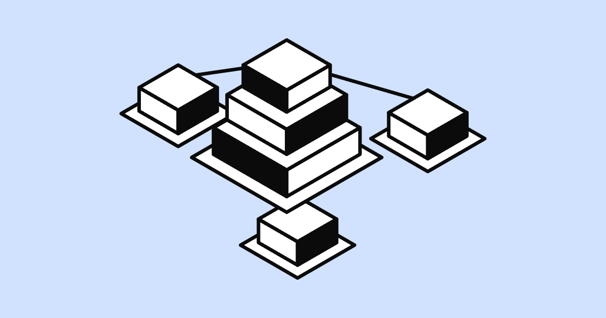 Isometric illustration of a central real-time infrastructure hub connected to three edge nodes